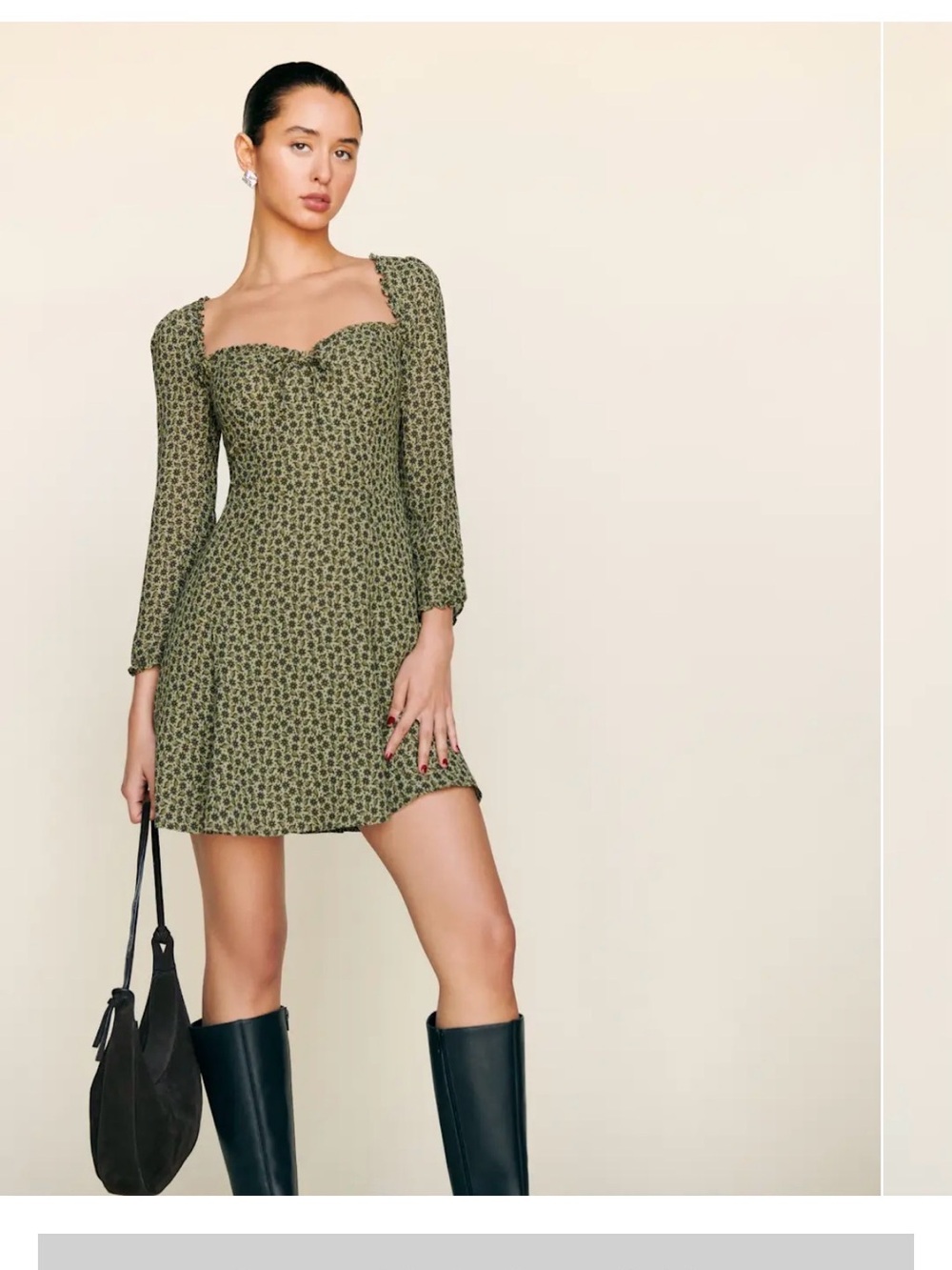 Reformation Remi Sweetheart Mini Dress